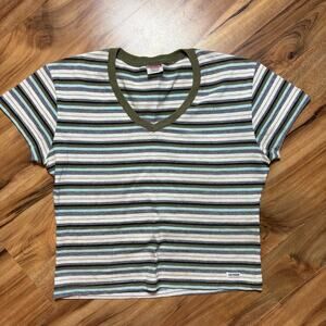 Vintage 90’s / Y2K Striped Unionbay Tshirt women’s size medium